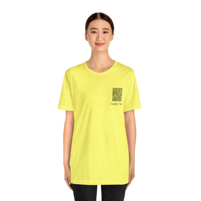 Unisex Jersey Short Sleeve Tee (Back Design)