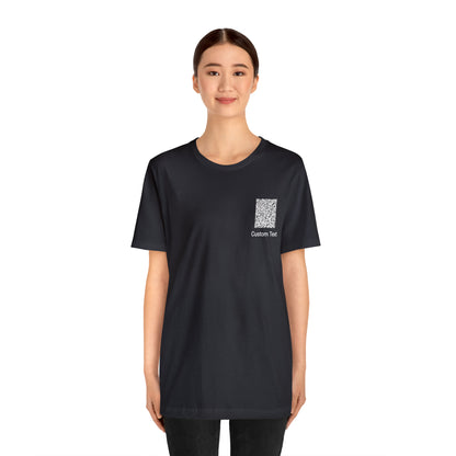 Unisex Jersey Short Sleeve Tee (Back Design)